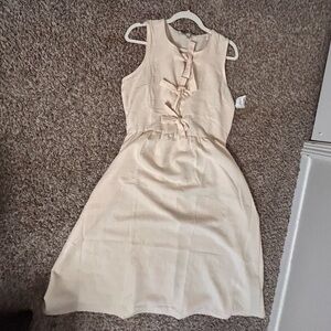 Elegant Cream Sleeveless Dress Harlow and rose